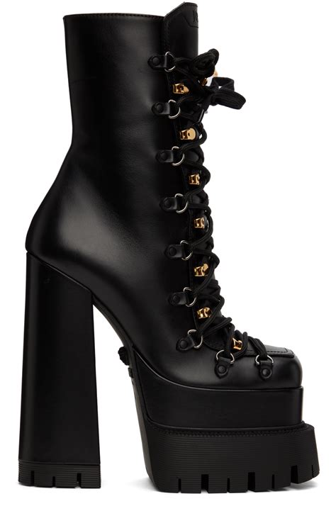 how tall are the versace platform heels|Versace platform heel boots.